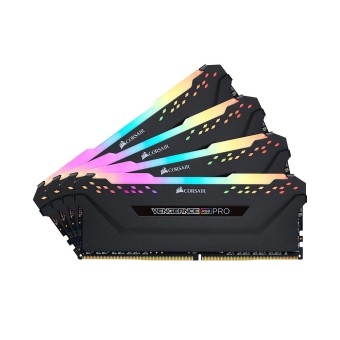 CORSAIR Vengeance RGB PRO 64GB (4x16GB) 3200MHz DDR4 CL16 Quad Kit Ram-CMW64GX4M4E3200C16