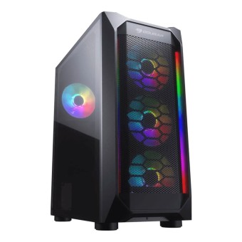 COUGAR MX410 MESH-G RGB 4x120mm ARGB FANLI 650W 80 PLUS USB3.0 GAMING KASA