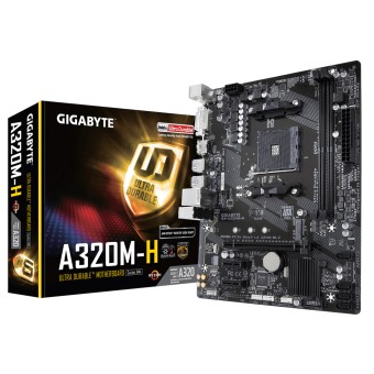 Gigabyte A320M H AMD A320 Soket AM4 DDR4 3200MHz (O.C.) M.2 mATX Anakart