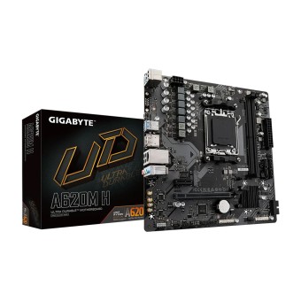 GIGABYTE A620M-H A620 Soket AM5 PCIe 4.0 DDR5 6400MHz (O.C.) M.2 mATX Anakart