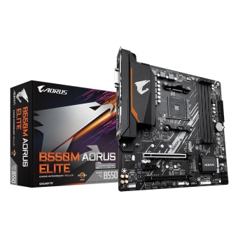 GIGABYTE B550M AORUS ELITE AMD B550 AM4 Soket DDR4 4733MHz (O.C.) M.2 Micro ATX Anakart