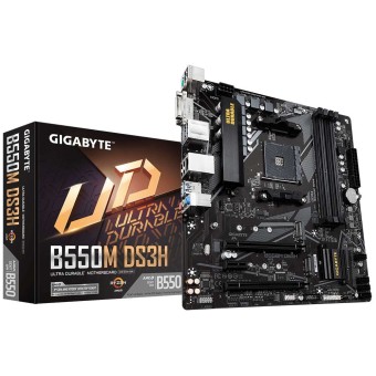 Gigabyte B550M DS3H AMD B550 Soket AM4 DDR4 4733MHz (O.C.) M.2 mATX Anakart