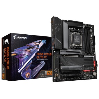 GIGABYTE B650 AORUS ELITE AX AMD B650 Soket AM5 DDR5 6666MHz (OC) mATX Anakart