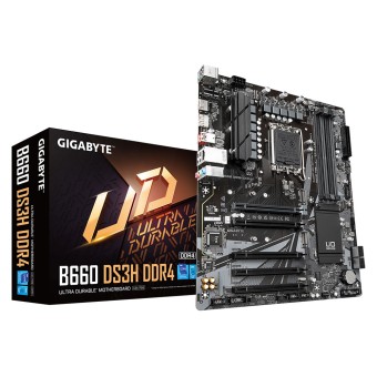 GIGABYTE B660 DS3H DDR4 Soket 1700 Intel B660  DDR4 5333MHz (O.C.) ATX Anakart