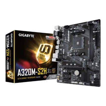 GIGABYTE GA-A320M-S2H AMD A320 Soket AM4 DDR4 3200MHz (O.C) mATX Anakart