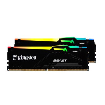 Kingston Beast RGB 32GB (2x16GB) DDR5 6000MHZ CL30 Siyah Ram-KF560C30BBEAK2-32TR