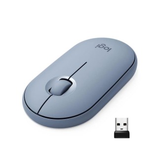 LOGITECH PEBBLE M350 Mavi-Gri Kablosuz Mouse 