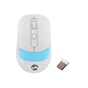 Everest SM-18 Usb Beyaz/Mavi 1600 Dpi 2.4Ghz Optik Kablosuz Mouse