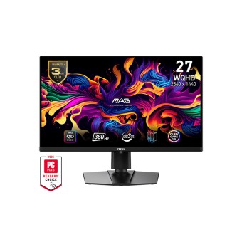 MSI 26.5 MAG 271QPX QD-OLED 360HZ 0.03MS QD-OLED WQHD 16:9 FLAT  FreeSync Gaming Monitör