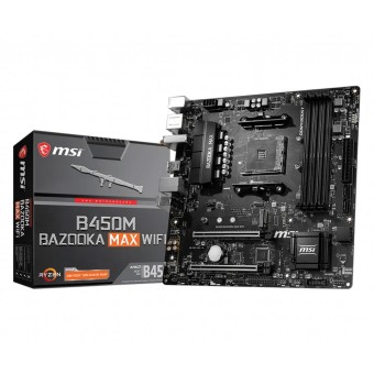 MSI B450M BAZOOKA MAX WIFI Amd B450 Soket AM4 4133MHz (OC) M.2 mATX Anakart