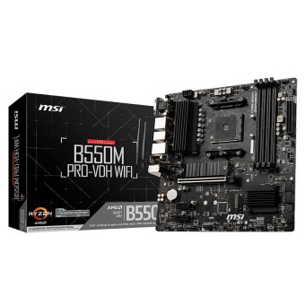 MSI B550M PRO-VDH WIFI Amd B550 Soket AM4 DDR4 4400MHz (O.C.) M.2 mATX Anakart