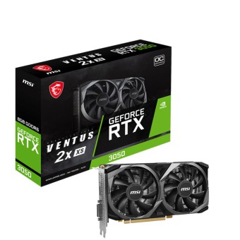 MSI GEFORCE RTX 3050 VENTUS 2X XS 8G OC 8GB GDDR6 128Bit DX12 NVIDIA Ekran Kartı