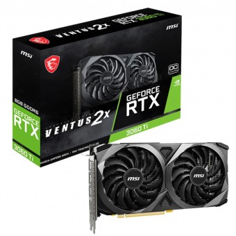 MSI GEFORCE RTX 3060 TI VENTUS 2X OCV1 LHR 8GB GDDR6 256bit DX12 NVIDIA Ekran Kartı