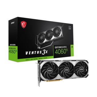 MSI GeForce RTX 4060 Ti VENTUS 3X 8GB 128Bit GDDR6 PCI-E 4.0 NVIDIA Ekran Kartı