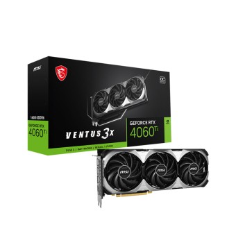 MSI GeForce RTX 4060 Ti VENTUS 3X BLACK 16GB OC DLSS 3 128Bit GDDR6 NVIDIA Ekran Kartı