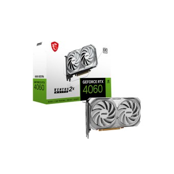 MSI GeForce RTX 4060 VENTUS 2X WHITE 8G OC 8GB 128Bit GDDR6 PCI-E 4.0 NVIDIA DLSS 3.0 Ekran Kartı