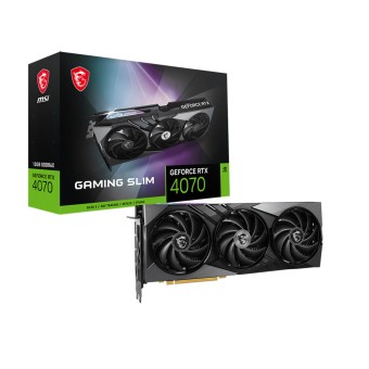 MSI GeForce RTX 4070 GAMING SLIM 12G 192Bit 12GB PCI-E 4.0 GDDR6X NVIDIA DLSS 3 Ekran Kartı