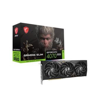 MSI  GeForce RTX 4070 SUPER 12G GAMING SLIM WUKONG EDITION 12GB GDDR6X 192Bit NVIDIA DLSS 3 Ekran Kartı