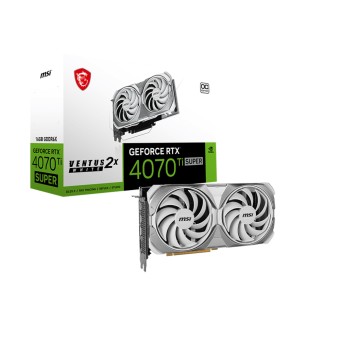 MSI GeForce RTX 4070 Ti SUPER 16G VENTUS 2X WHITE OC 16GB GDDR6X 256Bit NVIDIA DLSS 3 Ekran Kartı