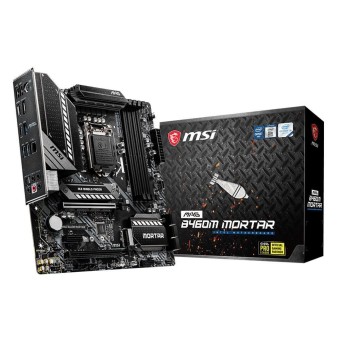 MSI MAG B460M MORTAR Intel B460 Soket 1200 DDR4 2933Mhz (O.C) M.2 mATX Anakart