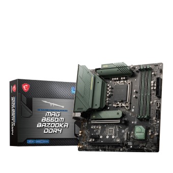 MSI MAG B660M BAZOOKA DDR4 Intel B660 Soket 1700 DDR4 4800MHz (O.C.) mATX Anakart