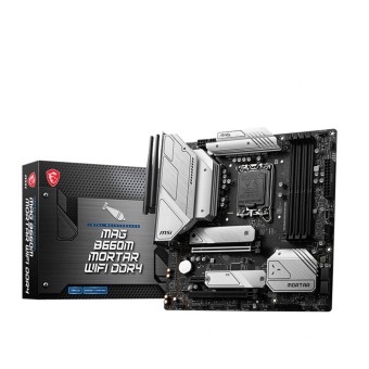 MSI MAG B660M MORTAR WIFI DDR4 Intel B660 Soket 1700 DDR4 4800MHz (O.C.) mATX Anakart