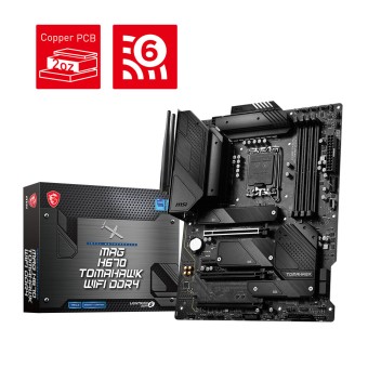 MSI MAG H670 TOMAHAWK WIFI DDR4 Intel Z690 Soket 1700 DDR4 4800MHz (O.C.) ATX Anakart