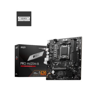 MSI PRO A620M-B AMD A620 AM5 DDR5 6800MHz mATX Anakart