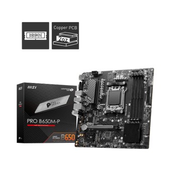 MSI PRO B650M-P AMD B650 SOKET AM5 DDR5  7200MHZ(OC) mATX Anakart