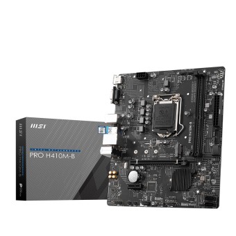 MSI PRO H410M-B Soket 1200 DDR4 2933 M.2 VGA HDMI USB 3.2 mATX Anakart