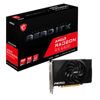 MSI RADEON RX 6400 AERO ITX 4GB GDDR6 64Bit AMD Ekran Kartı