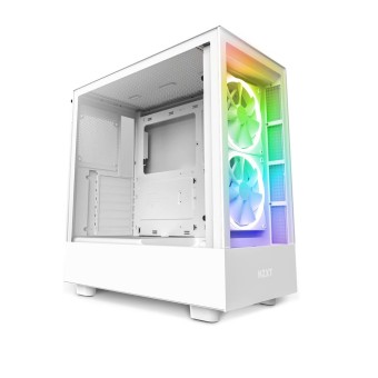 NZXT H5 Elite Tempered Camlı RGB ATX Beyaz Mid Tower Kasa-CC-H51EW-01