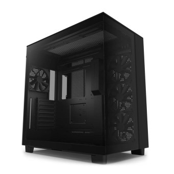 NZXT H9 Flow Temperli Camlı ATX Siyah Mid Tower Kasa-CM-H91FB-01