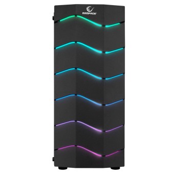 Rampage ARC-X RGB Ledli Siyah Akrilik Panel 120mm Fanlı Mid-Tower Oyuncu Kasası