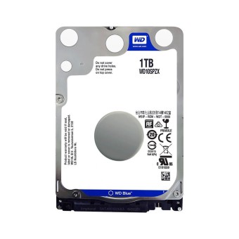 WD Blue 2.5" 1TB 128MB SATA 6 Gb/s 5400 RPM 7mm Harddisk