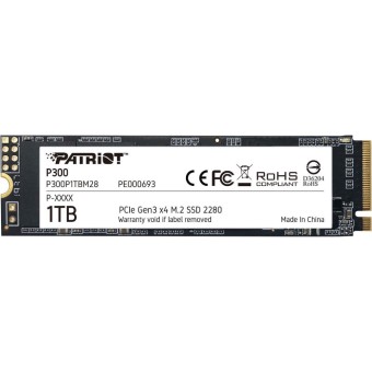 PATROIT 1TB P300  PCIE Gen3 x 4 NVMe M.2 2280 Okuma Hızı 2100MB / Yazma Hızı 1650MB