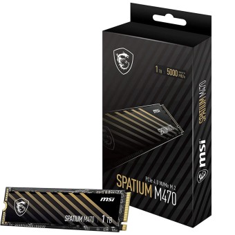 MSI SPATIUM M470 PCIe 4.0 NVMe M.2 2TB Okuma 5000MB/Yazma 4400MB