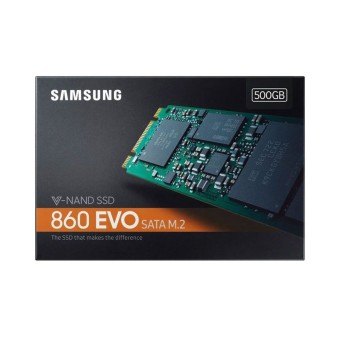 SAMSUNG 500GB MZ-N6E500BW 860 EVO M.2 SATA Okuma Hızı 550MB / Yazma Hızı 520MB SSD