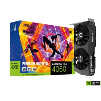 ZOTAC GAMING GeForce RTX 4060 8GB OC Spider-Man GDDR6 128Bit DX12 DLSS 3 NVIDIA Ekran Kartı